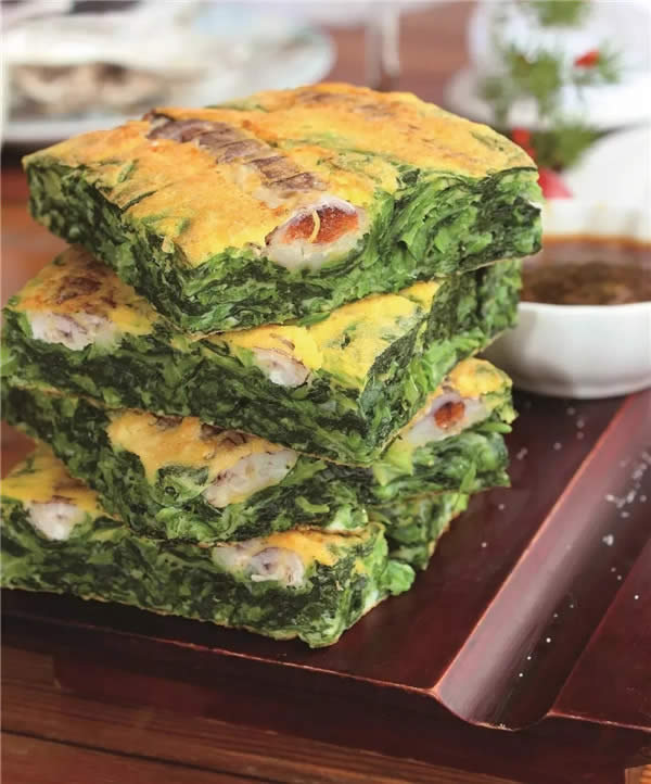 【創新菜】菠菜蝦虎餅