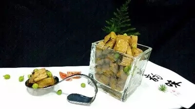 【涼菜】俏拌杏鮑菇配有機甜豆