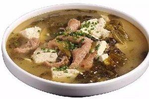酸菜肥腸豆花