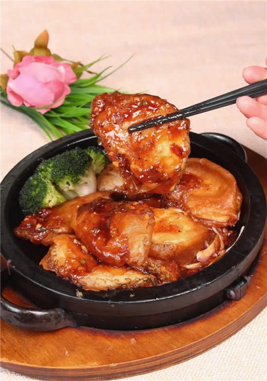 【粵菜】鐵板三杯銀鱈魚