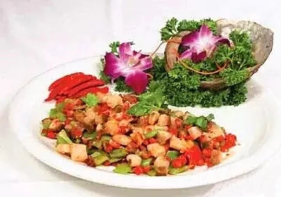 【酒樓菜】雙椒炒鮑丁