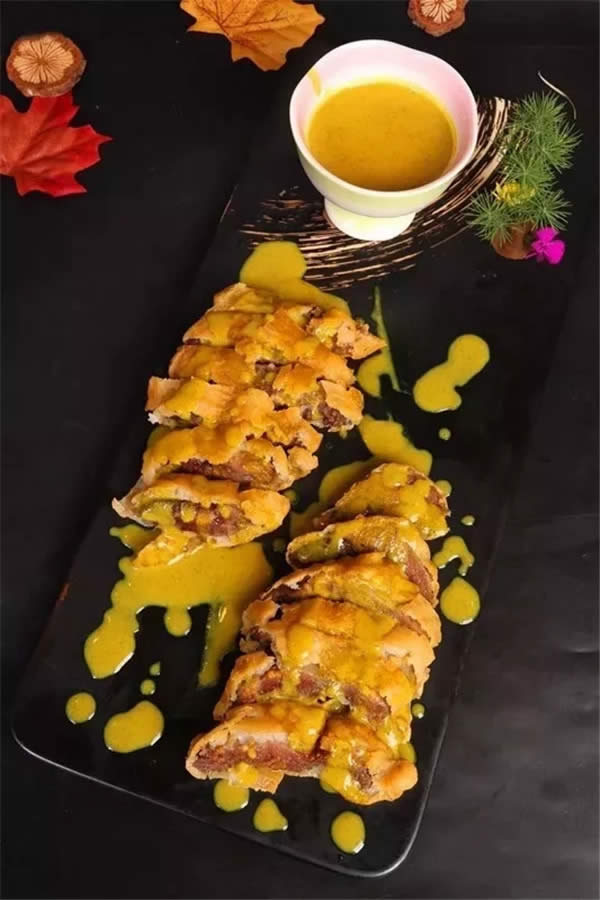 【創新菜】酥皮咖喱牛舌