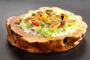 香脆的辣椒素肉松拼盤