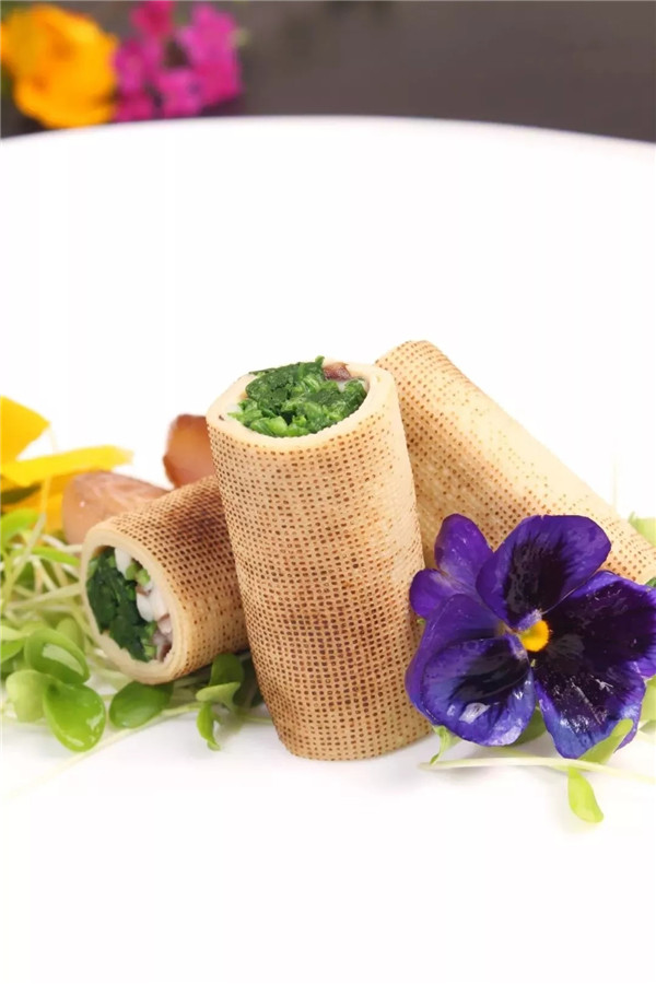【創意涼菜】薺菜時蔬卷