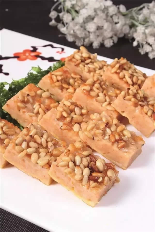 【創(chuàng)新粵菜】松子煎蝦排