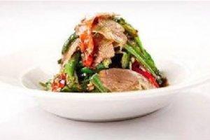 燒辣椒拌牛筋肉