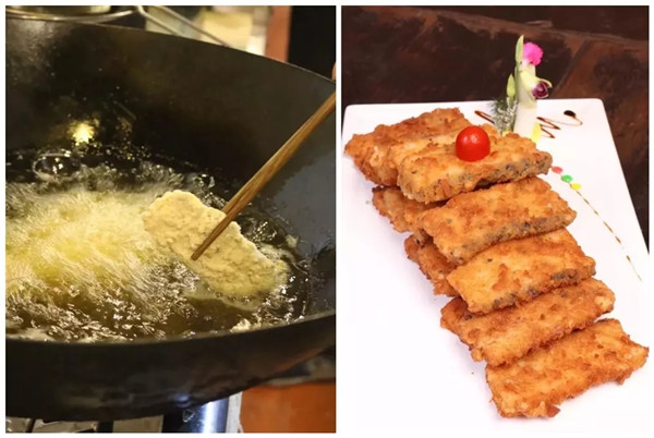 【年菜】步步高升（酥炸云腿魚糕）