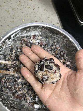 紅豆粘豆包的做法步驟：8