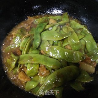 五花肉燉東北油豆的做法步驟：8