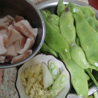 五花肉燉東北油豆的做法步驟：2