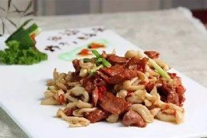 蟹味菇炒牛舌