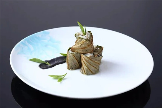 【創新菜】黃魚脯卷松茸