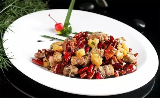 【創(chuàng)新菜】辣子雞炒脆扇貝