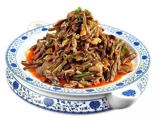 【涼菜】干豇豆拌雞雜