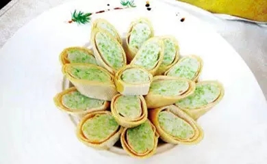 【家常菜】鱈魚腐皮花