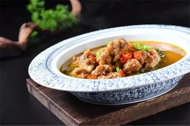 【酒樓菜】檸檬咖喱金湯酥排