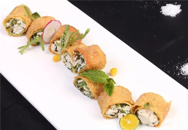 【創(chuàng)新菜】香椿豆腐卷