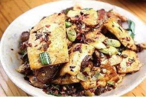 煎豆腐炒臘肉