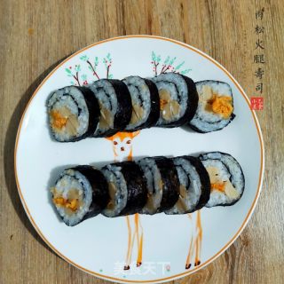 肉松火腿壽司的做法步驟：5