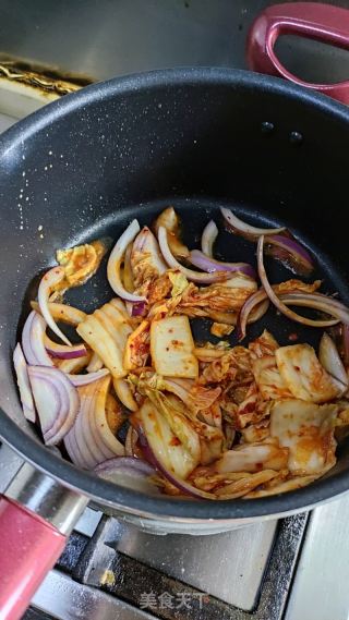 泡菜豆腐湯的做法步驟：9