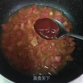 黑椒雞腿肉番茄烏冬面的做法步驟：5