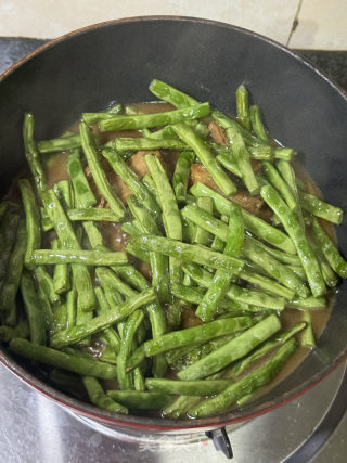 四季豆燉排骨的做法步驟：12