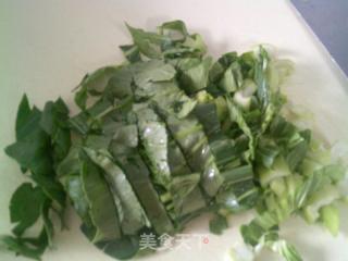 毛豆炒手捏菜的做法步驟：3