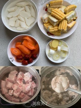 玉米排骨湯的做法步驟：1