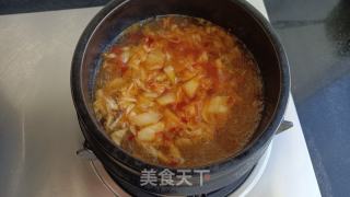 辣白菜海鮮豆腐湯的做法步驟：6