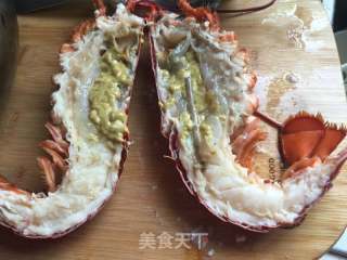 奶油芝士焗龍蝦的做法步驟：2