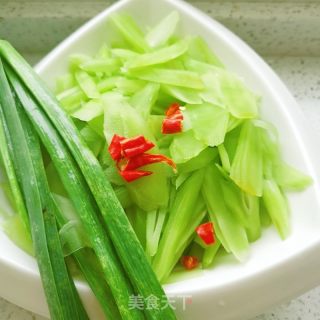 素炒萵筍的做法步驟：1