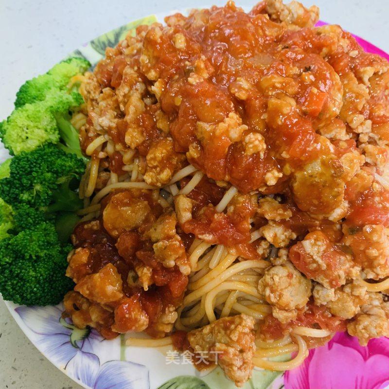 番茄肉醬意大利面-自家菜品就是食料足的做法
