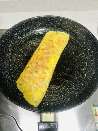 火腿厚蛋燒的做法步驟：11