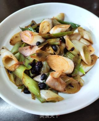豆豉炒大蔥的做法步驟：7