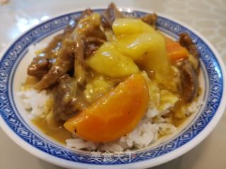 咖喱牛腩飯的做法步驟：3