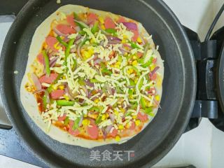 火腿披薩的做法步驟：11