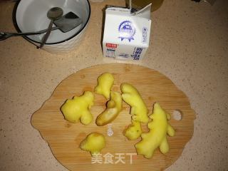 姜撞奶的做法步驟：1