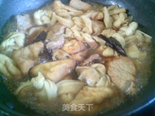 油三角百葉結燒大排的做法步驟：11