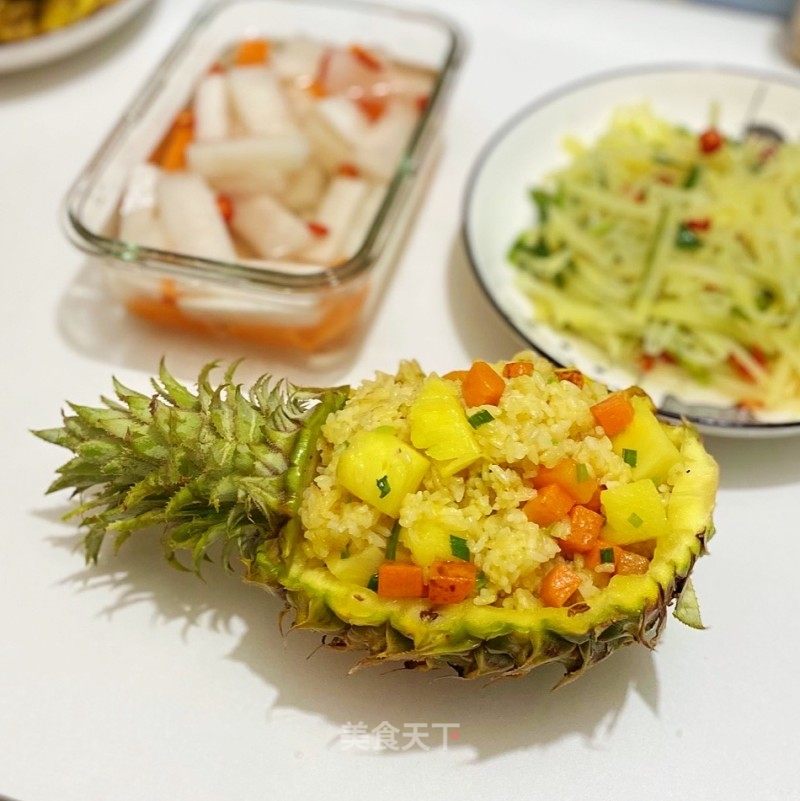 菠蘿炒飯的做法