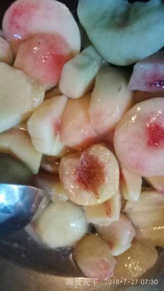 自制桃罐頭的做法步驟：4