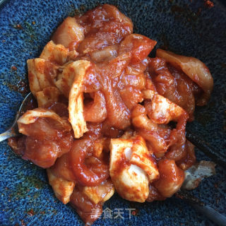 韓式辣醬煎豬肉的做法步驟：4