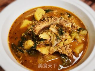韓式香濃豬脊骨土豆?jié)鉁淖龇ú襟E：6
