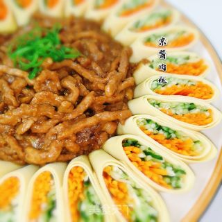 京醬肉絲的做法步驟：1
