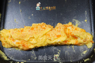 9個月以上輔食胡蘿卜花朵厚蛋燒的做法步驟：6
