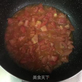 黑椒雞腿肉番茄烏冬面的做法步驟：4