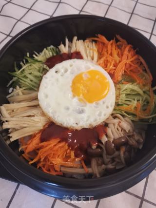 韓式拌飯的做法步驟：18