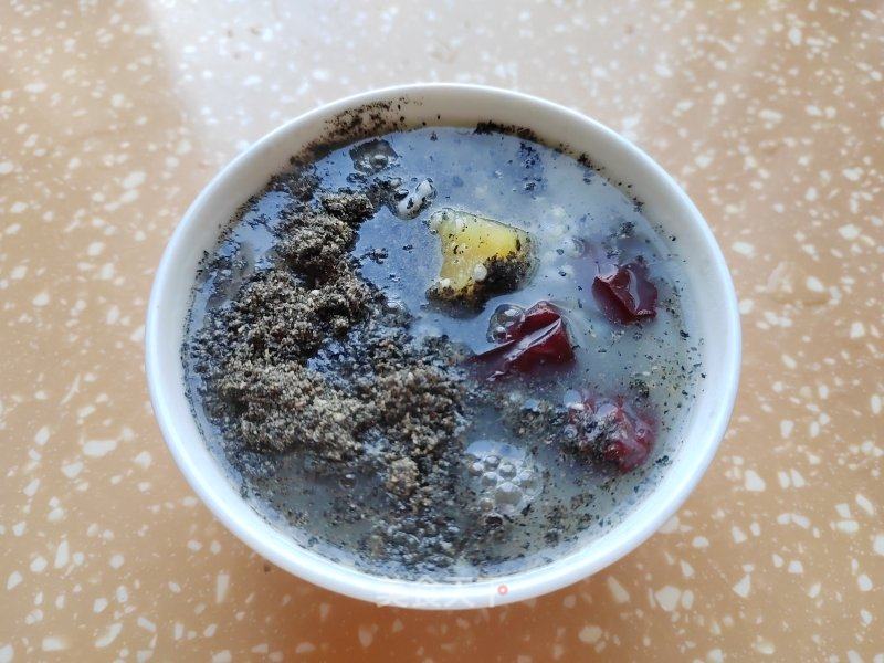 黑芝麻紅棗蘋果粥的做法