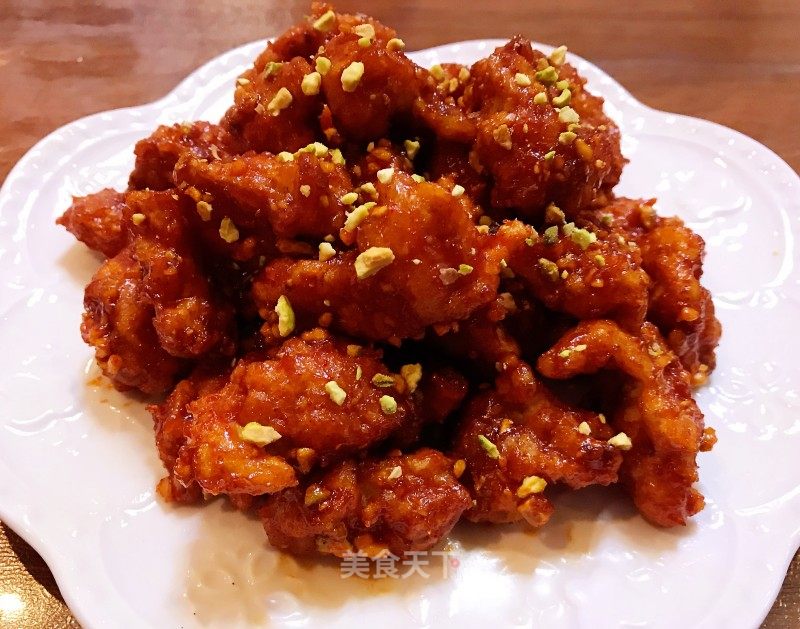 韓國街頭小吃-又甜又辣的裹醬炸雞塊的做法