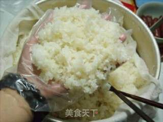香腸肉松粢飯的做法步驟：4