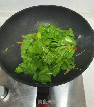 清炒芥菜的做法步驟：7